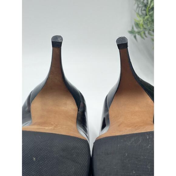 Giuseppe Zanotti Brown Patent Leather Tortoise Print Pump Heel Sz 38/7.5 - Picture 10 of 16